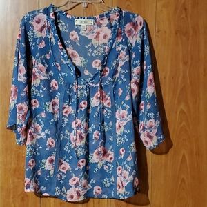 💐Decree floral sheer top💐